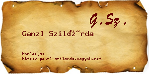 Ganzl Szilárda névjegykártya