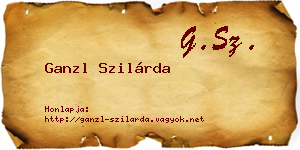 Ganzl Szilárda névjegykártya